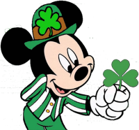 a st. patrick's day mickey mouse